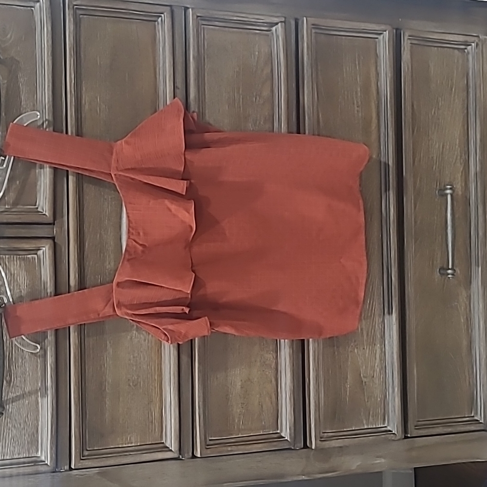 Rust blouse worn once